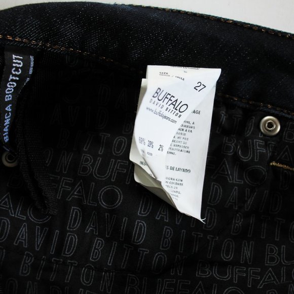 Buffalo David Bitton Jeans Dark Blue Size 27 Bianca Bootcut Stretch Midrise - Picture 5 of 7